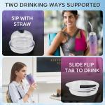 20oz Pink Insulated Tumbler with Straw and Lid