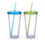 Zukro 32 oz Clear Acrylic Tumbler Set