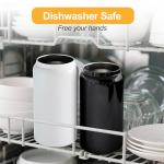 6 Pack Insulated Glass Tumblers with Lids and Straws