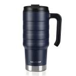 24 oz Insulated Travel Mug with Handle - Navy Blue