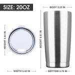 EcoMozz 20oz Stainless Steel Insulated Tumbler