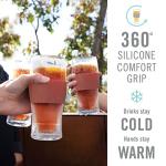 Freezable Pint Set, Double-Walled Tumblers, 16oz