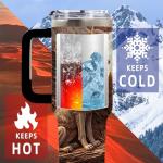 40 Oz Wolf Tumbler with Handle and Straw