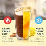 16 oz Unbreakable Double-Walled Insulated Tumblers - Set of 4