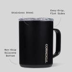 Corkcicle Classic Coffee Mug - 16 oz Black