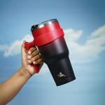 40 oz Mystic Moon Tumbler with Handle and Straws