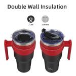 40 oz Mystic Moon Tumbler with Handle and Straws