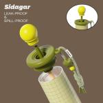 Brown 18 oz Insulated Tumbler with Straw