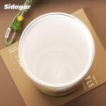 Brown 18 oz Insulated Tumbler with Straw