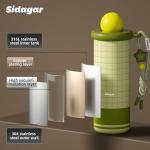 Brown 18 oz Insulated Tumbler with Straw