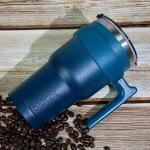 Black 30 oz Insulated Tumbler with Handle