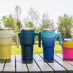 Black 30 oz Insulated Tumbler with Handle