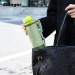 Brown 18 oz Insulated Tumbler with Straw