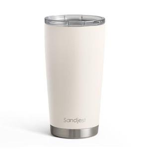 Beige 20oz Stainless Steel Insulated Travel Tumbler