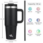 Konokyo 40 oz Insulated Tumbler with Handle