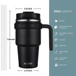ALOUFEA 20 oz Insulated Travel Mug Tumbler