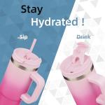 Konokyo 40 oz Cherry Blossom Tumbler with Handle