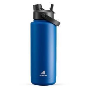40 oz Insulated Water Bottle with Straw Lid