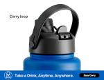 40 oz Insulated Water Bottle with Straw Lid