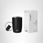 Midnight Black Insulated Travel Coffee Mug 12oz