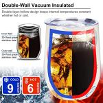 NymphFable 12oz Insulated Cat Wine Tumbler