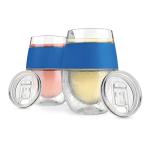 Cooling Wine Tumblers with Lid, Set of 2