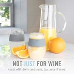 Cooling Wine Tumblers with Lid, Set of 2