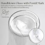 Double Wall Glass Tumblers with Lids and Straws