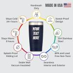 Custom Engraved 20 oz Stainless Steel Tumbler