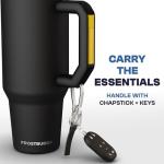 40 oz Stainless Steel Insulated Tumbler with Straw