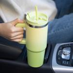 Light Pink 30oz Stainless Steel Tumbler with Handle