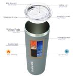 20 oz Gray Stainless Steel Skinny Tumbler