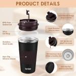 KETIEE 12oz Insulated Travel Coffee Mug