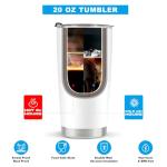 Trendy Pink Bow Monogrammed Tumbler for Teens