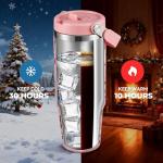 30 oz Christmas Tumbler with Handle and Straw