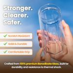 Fiirn Kide Clear Double Wall Tumbler, 420ml