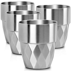 Beasea 10 oz Insulated Stainless Steel Cups - Set of 4