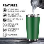 EcoMozz 20oz Stainless Steel Insulated Tumbler
