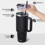 SMLIXE 40 oz Insulated Tumbler with Straw