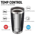 20oz Black Insulated Travel Mug 4 Pack