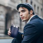 12 Oz Insulated Navy Wine Tumbler with Lid