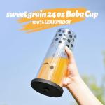 Boba Cup 24 oz - Leak Proof Coffee Tumbler
