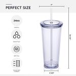 Zephyr Canyon 24oz Reusable Tumblers with Straws
