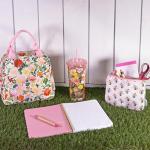 Martha Stewart Floral Insulated Travel Tumbler 24 Oz