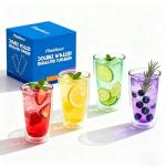 16oz Unbreakable Plastic Tumblers - Set of 4