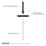 Tervis Clear & Colorful Made in USA Double Walled Insulated Tumbler Travel Cup Keeps Drinks Cold & Hot, 24oz, Gray Straw Lid