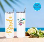 6 Pack 20 Oz Skinny Stainless Steel Tumblers