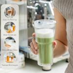 Set of 2 Insulated 20oz Glass Tumblers