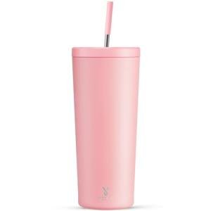 Meoky 24 oz Insulated Tumbler with Straw
