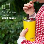 Koodee 12 oz Purple Skinny Tumbler with Straw